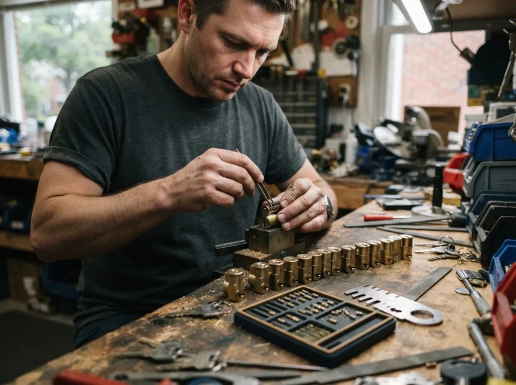 Pinning a master key system at the bench