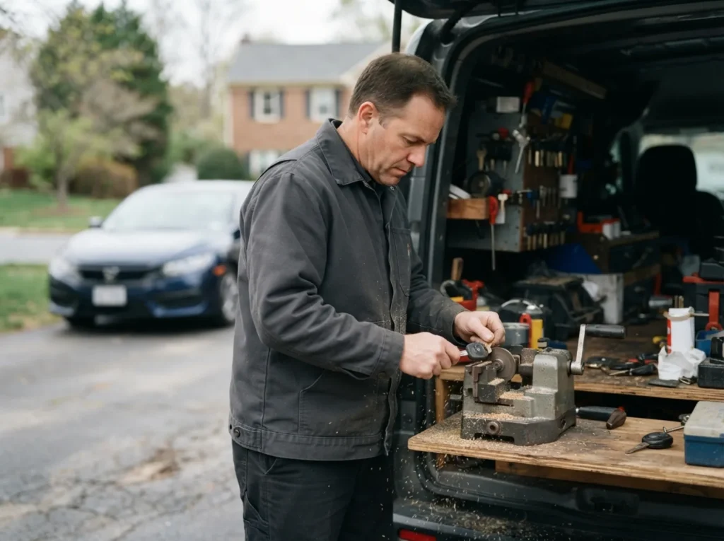 Cutting and programming a replacement car key