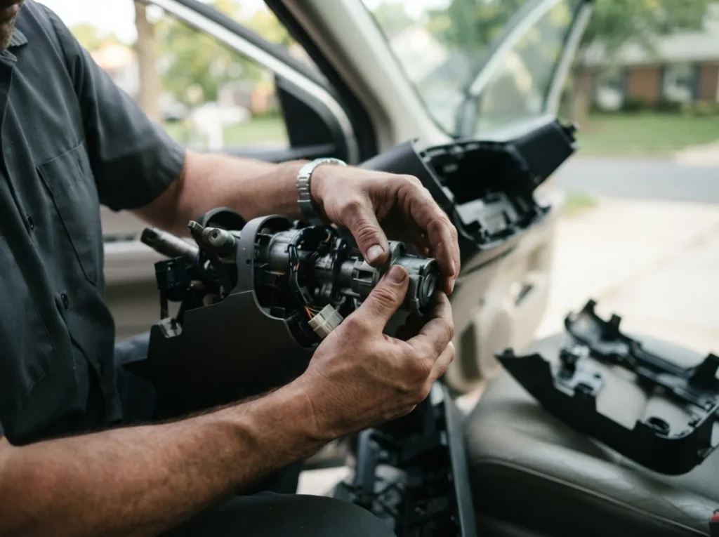 Replacing a car ignition barrel